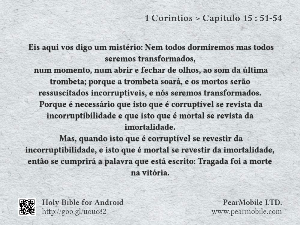 1 Coríntios, Capítulo 15:51-54